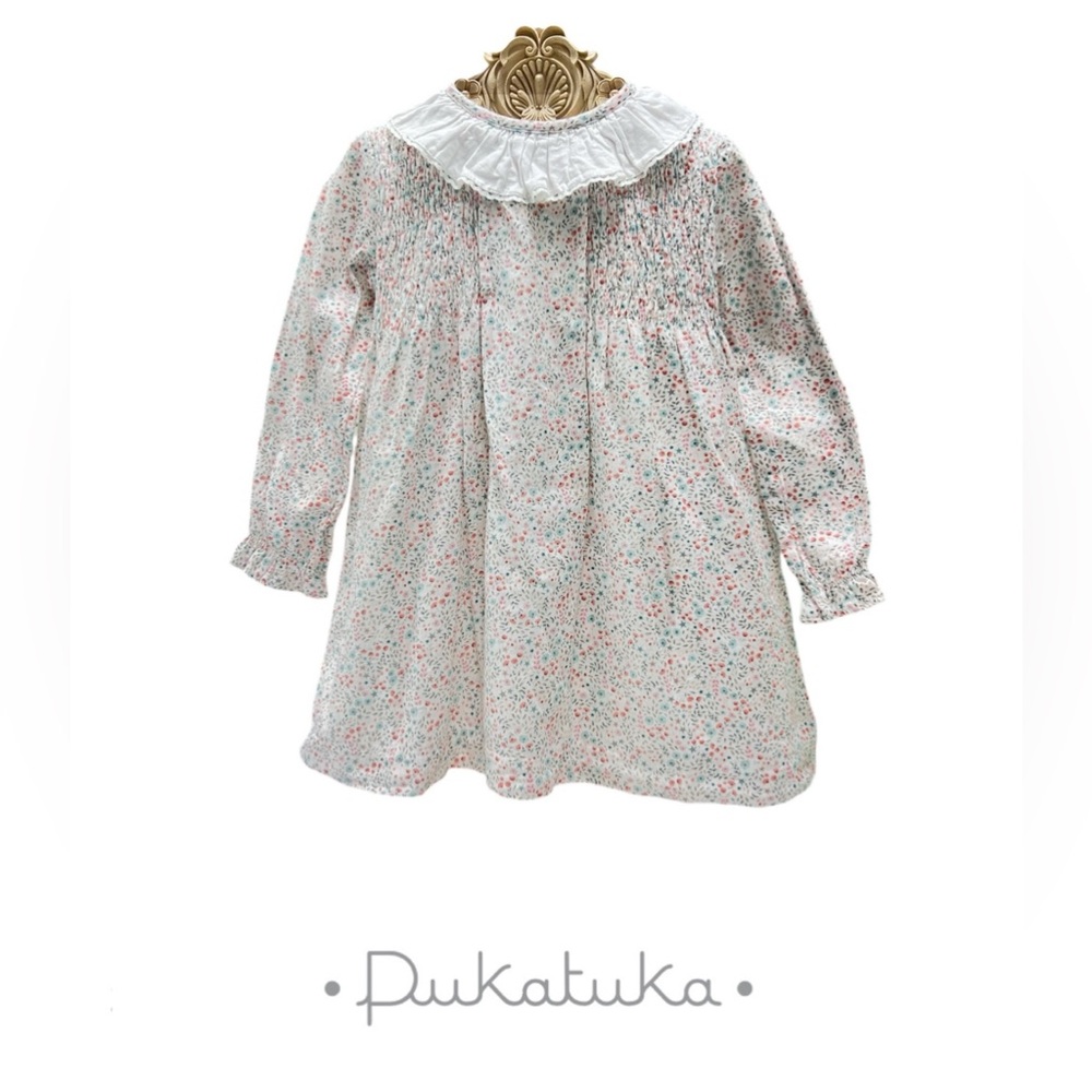 Pukatuka dress sz 5 floral print long sleeve